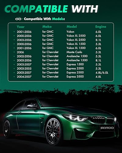 Vista 1525 de SCITOO 1 bobinas de encendido con 4 bujías de iridio para Chevrolet 2011-2015 Cruze 1.4L 2016 Cruze Limited 1.4L 2012-2020 Sonic 1.4L 2013-2021 Trax