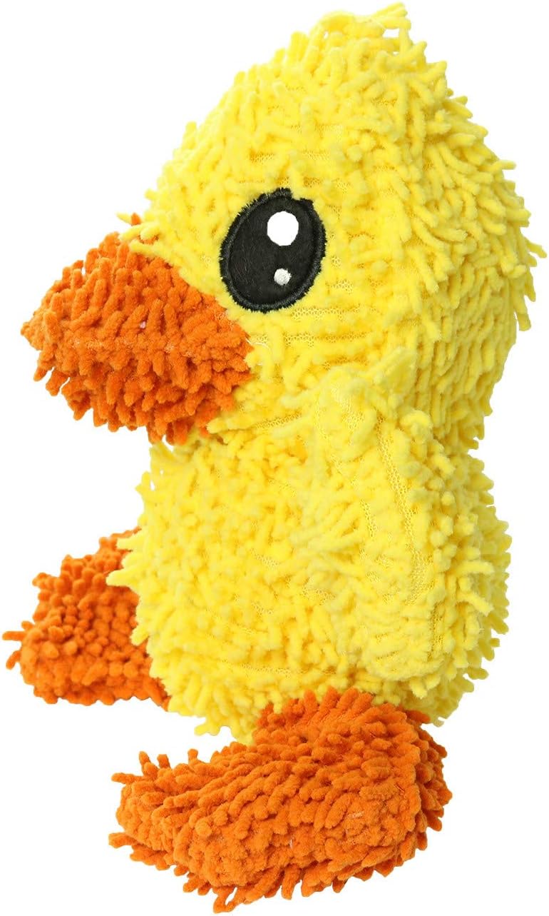 MIGHTY- Microfiber Ball - Farm – Made with Squeaker Balls and Minimal Stuffing. Strong & Tough. Interactive Play. Machine Washable & Floats (Duck, Medium 2 Pack)