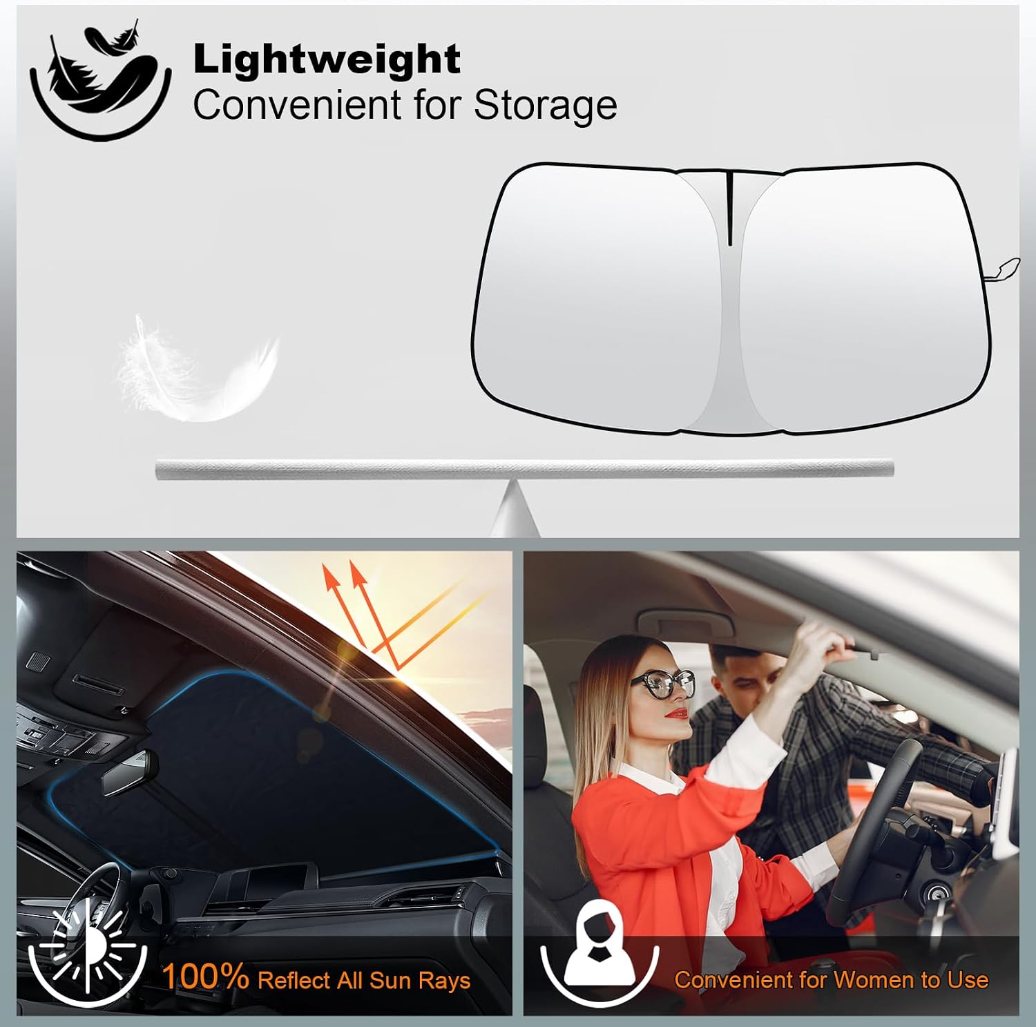 Windshield Sun Shade for Chevrolet Colorado 2023-2026 Accessories image 5