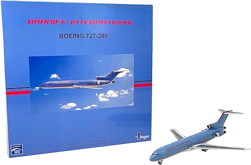 Miniatura 4 de Modelo miniatura ultra grisrojo Boeing 727-200 Airplane Diecast 1200 Parte # A012-IF722014