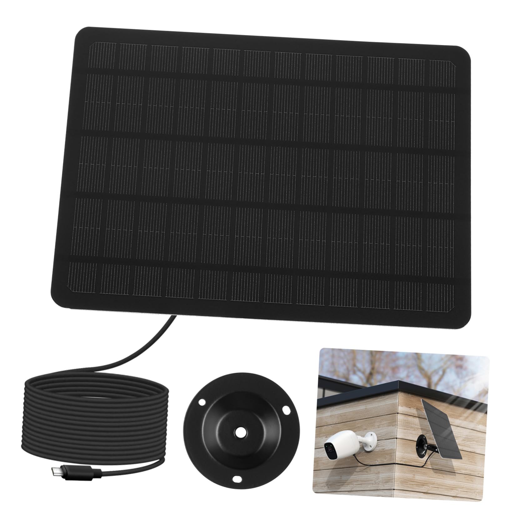 Pannello Solare Monocristallino 20w Supporto a Parete