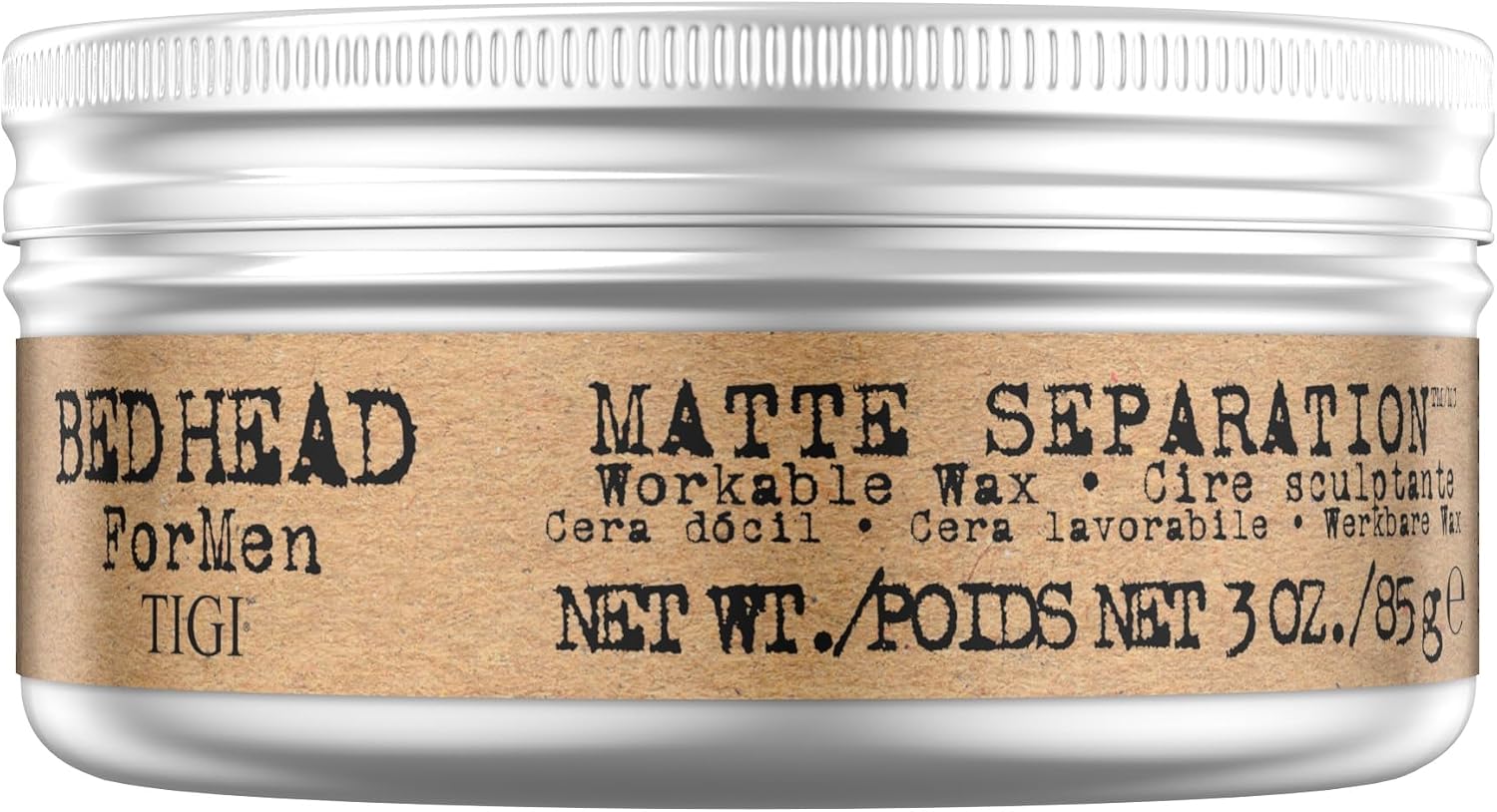 Bed Head For Men by TIGI Matte Separation, Cire Coiffante, 85g, soin cheveux Soin capillaire