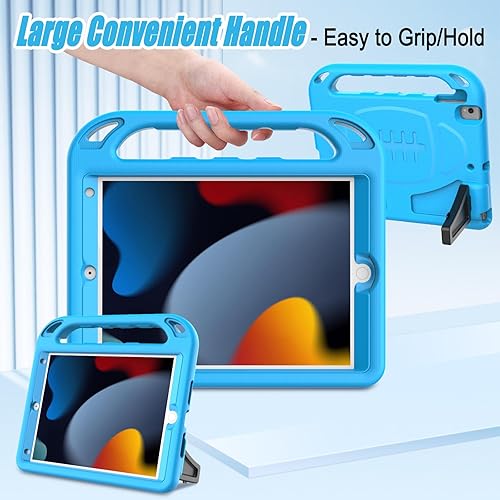 Miniatura 5 de LTROP Funda infantil para iPad 10.2 202120202019  Funda para iPad de 9, 8 y 7 generación, con protector de pantalla integrado, a prueba de golpes,