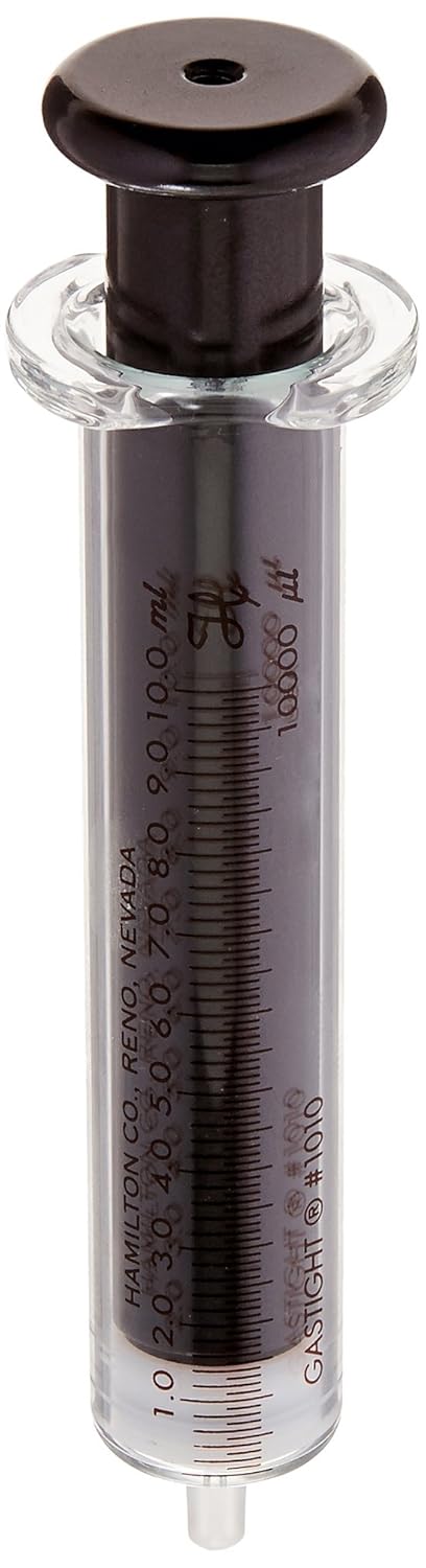 Hamilton 81601 Gas Tight Syringe, 1010LT, 10 mL