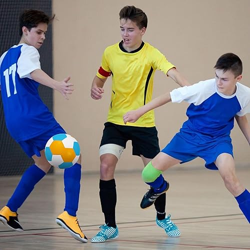 Miniatura 6 de Futsal Ball,Futsal Soccer Ball,Great for Indoor or Outdoor,Low Bounce Size 4 for Training,Playing,Games