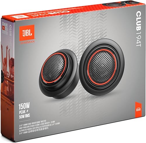 Miniatura 16 de JBL Club 34F - 3-1/2" (87mm) Two-Way Car Speaker, 75 Watts Peak, 25 Watts RMS, Sensitivity (@ 2.83V): 89dB, Frequency Response: 90Hz – 20kHz