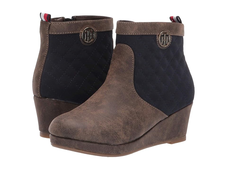 

Tommy Hilfiger Kids Cate Woolplate (Little Kid/Big Kid) (Dark Brown/Navy) Girl's Shoes
