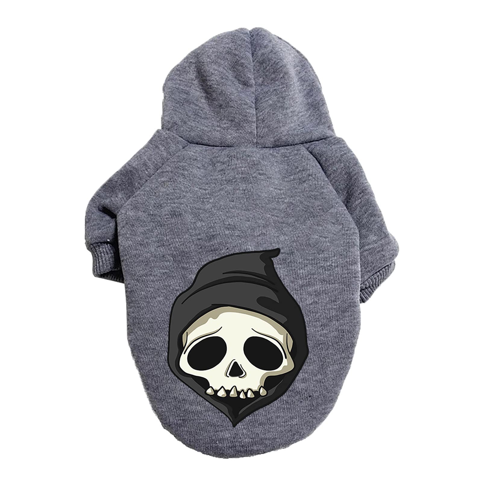 Generisch Halloween Dog Jumper Pet Warm Knitwear Comfortable Soft Stretchy Easy Care Scary Cute Festive Winter Fashion (Grey, 8XL) โ image 1