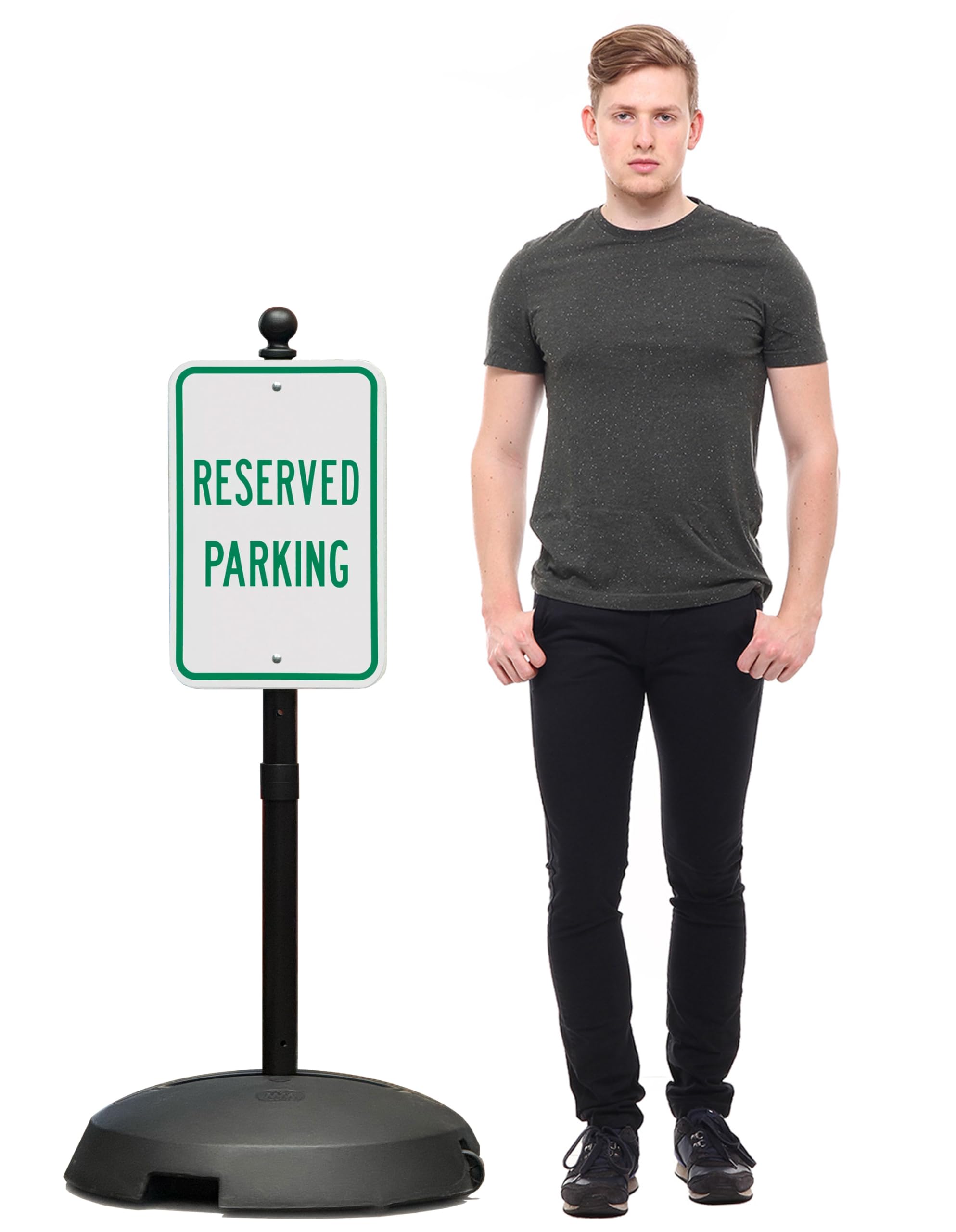 - Tip and Roll Portable Sign Pole