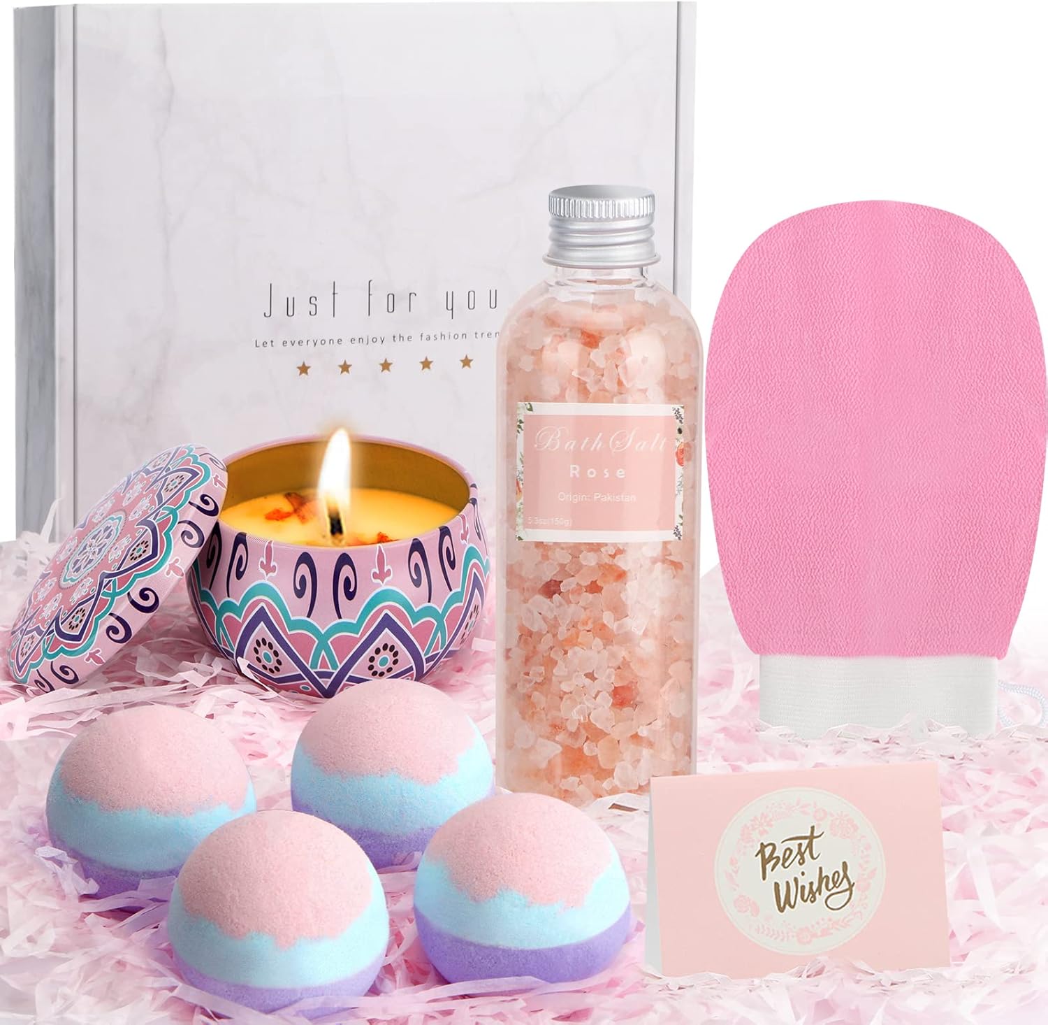 Ladies Pamper Gift Set, Relaxation Bath Sets for Women Gifts Mum Pamper