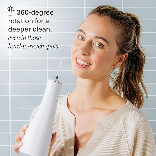 Miniatura 5 de Boka Irrigador de agua avanzado para limpieza de dientes, encías y aparatos ortopédicos con bolsa de viaje, 3 ajustes de presión, hilo dental