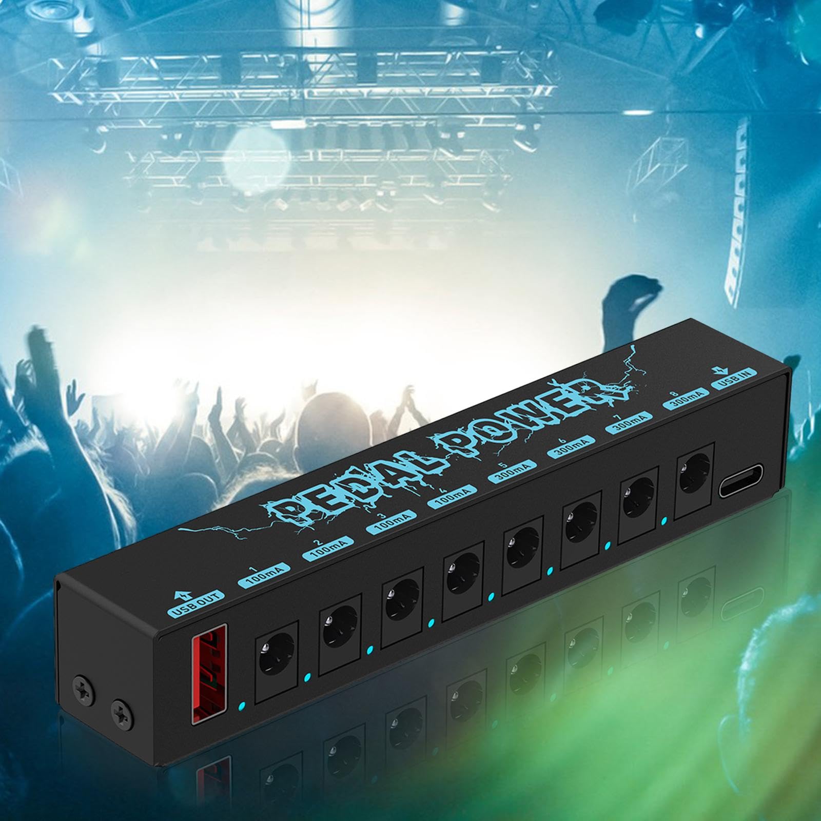 Gralara Gitarrenpedale Netzteil 5 V/2,1 A mit USB Anschluss,