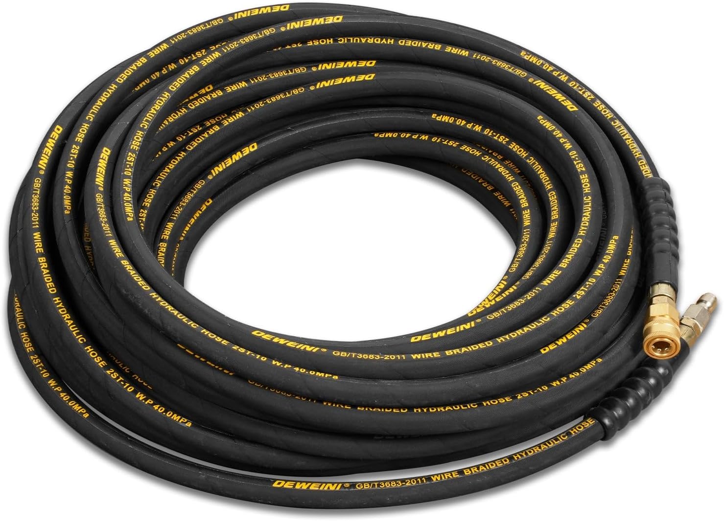 3/8" x 100' High Pressure Hose For Mechmaxx HPW40H,HPW40HT,HPW40HBT,HPW40D,HPW40DT,HPW40DBT,HPW40K,HPW40KT,HPW40KBT Hot Water Pressure Washer