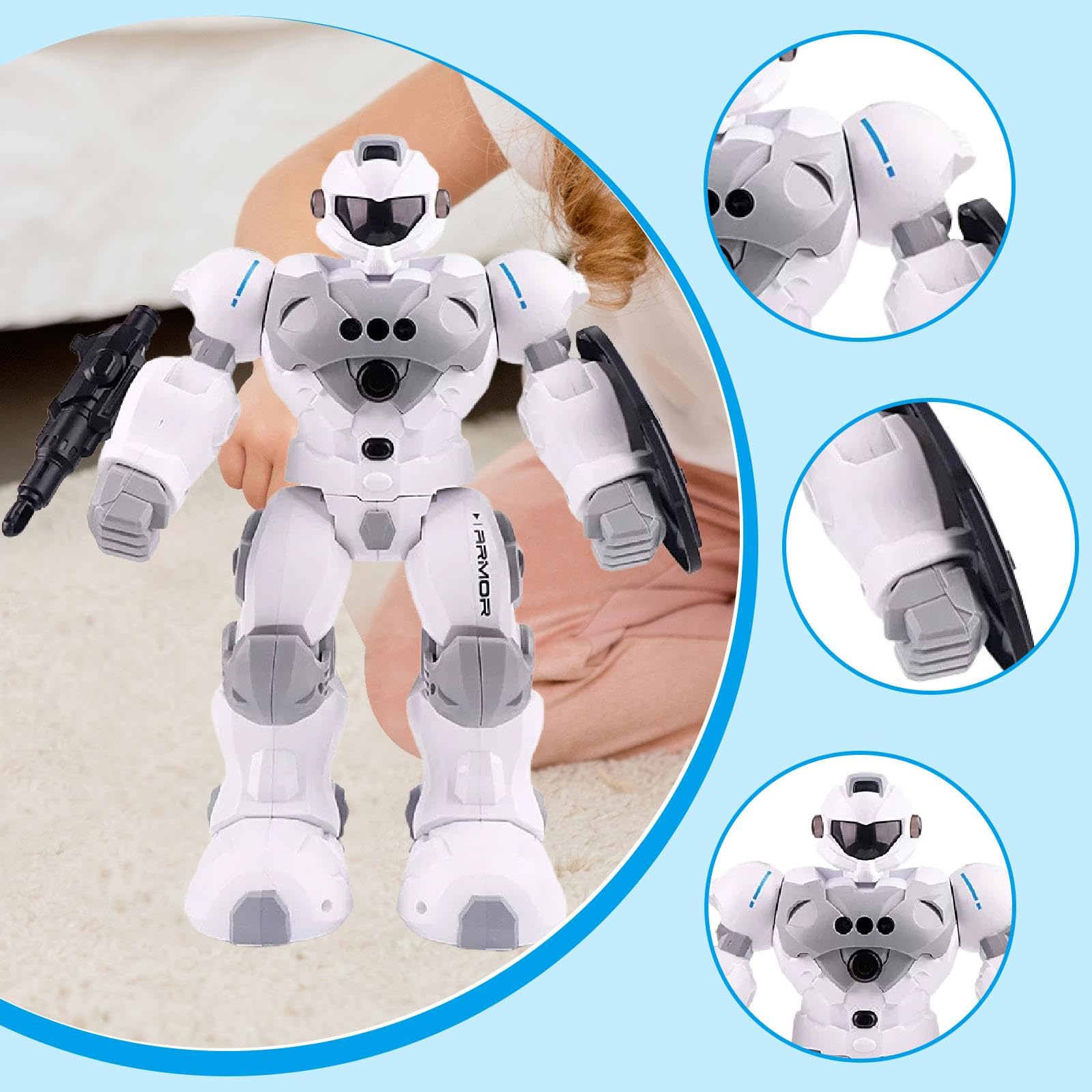 Robots para Niños: Juguete Inteligente con Sensores, Que Baila Y, Divertido Y Eléctrico con Control Remoto.