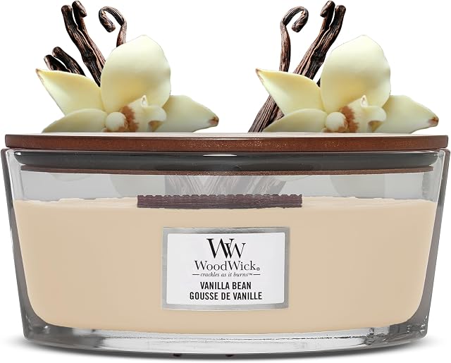 Woodwick Vanilla Bean Świeca Zapachowa, M