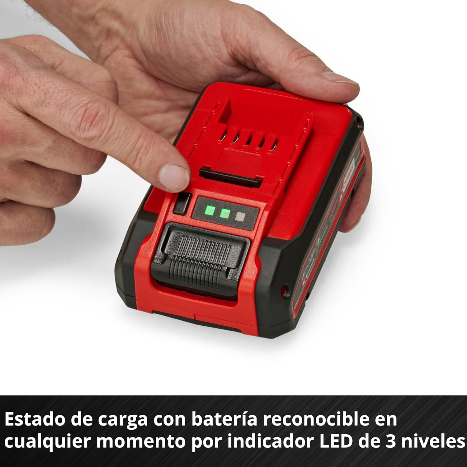 Original Einhell Batería 3 Ah Power X-Change Plus (18 V, Iones Li, de Uso Universal para Todos los aparatos Power X-Change, Control de Nivel de Carga, Twin-Pack, Incl. 2 baterías 3 Ah, sin Cargador)