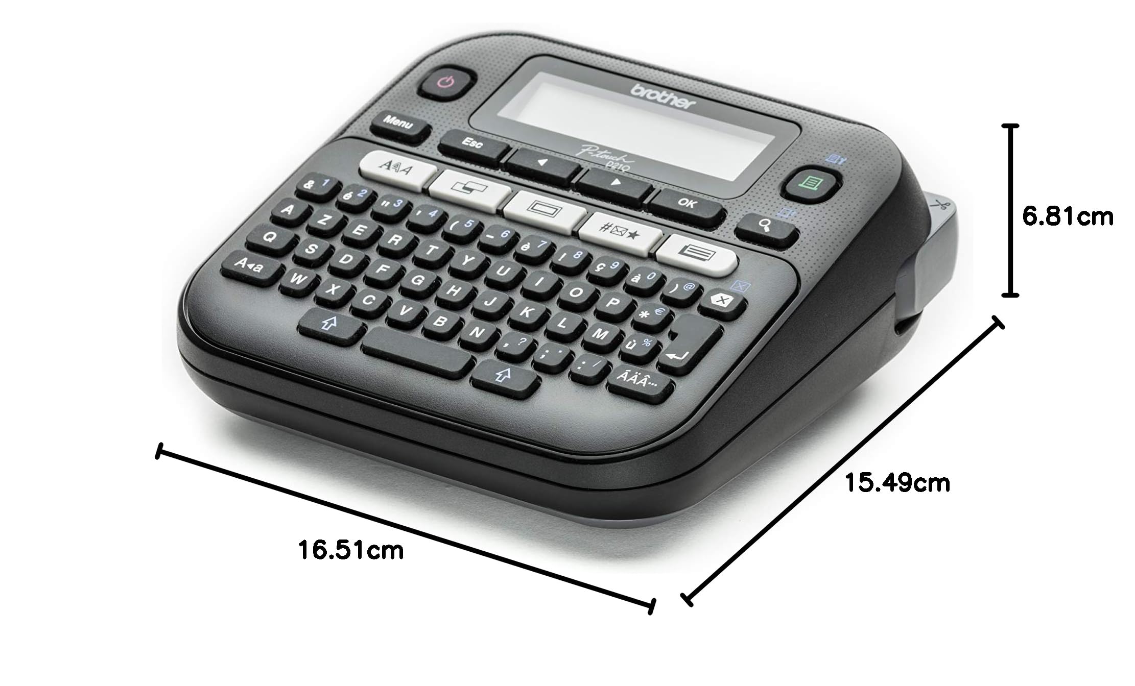 PT-D210 LABELING LAPTOP KBOARD