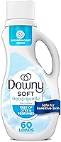 Vista 12 de Suavizante de tela líquido Downy Free & Gentle, 111 fl oz, 150 cargas, hipoalergénico, acondicionador de tela líquido apto para pieles sensibles