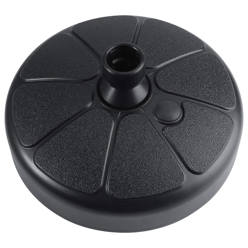 Nikou Umbrella Base - Cast Stone Patio Outdoor Umbrella Base Stand Holder, Plastic Outdoor Patio Yard Garden,Round Shape