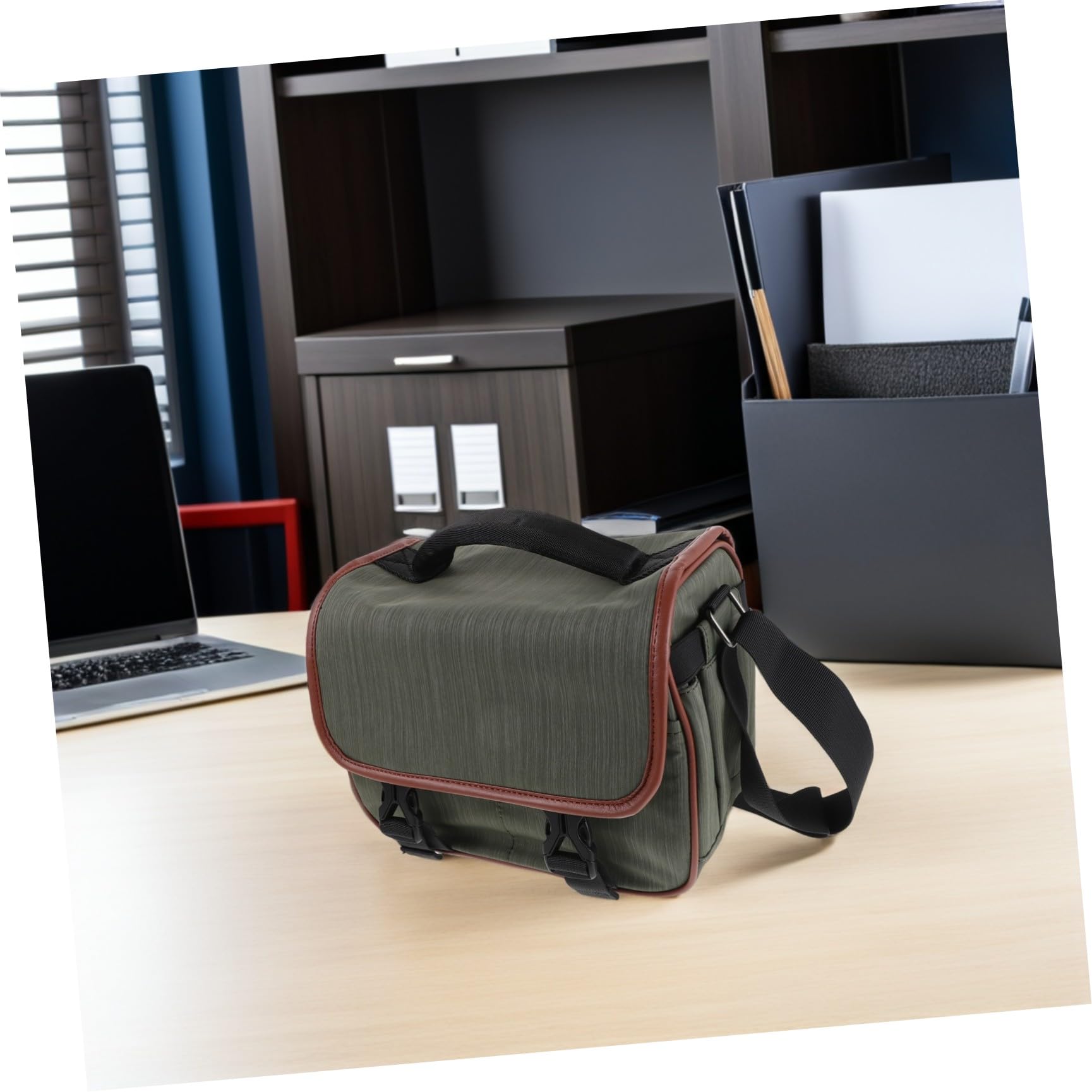 Borsa per Fotocamera, Custodia Macchina Fotografica, Borsa Tracolla a Mano in Nylon, con Scomparti Interni, per Viaggio e Fotografia, per Attrezzatura Fotografica