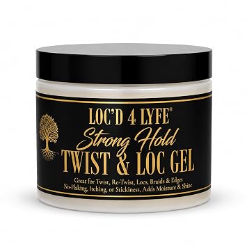 LOCD 4 LYFE Twist & Loc Gel 8.5oz | Strong Hold for Twists and Locs, Natural & Vegan Formula, No Buildup or Flaking, For All Hair Types
