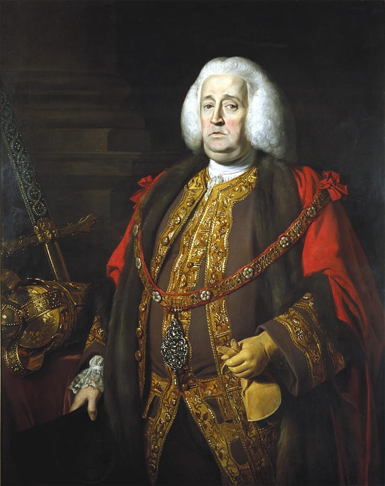 POSTERIIk Famous Modern Artwork Art Mural Sir Robert Kite Lord Mayor by Nathaniel Dance Holland Oil Paintings Pictures for Home Decor 60x90cm
