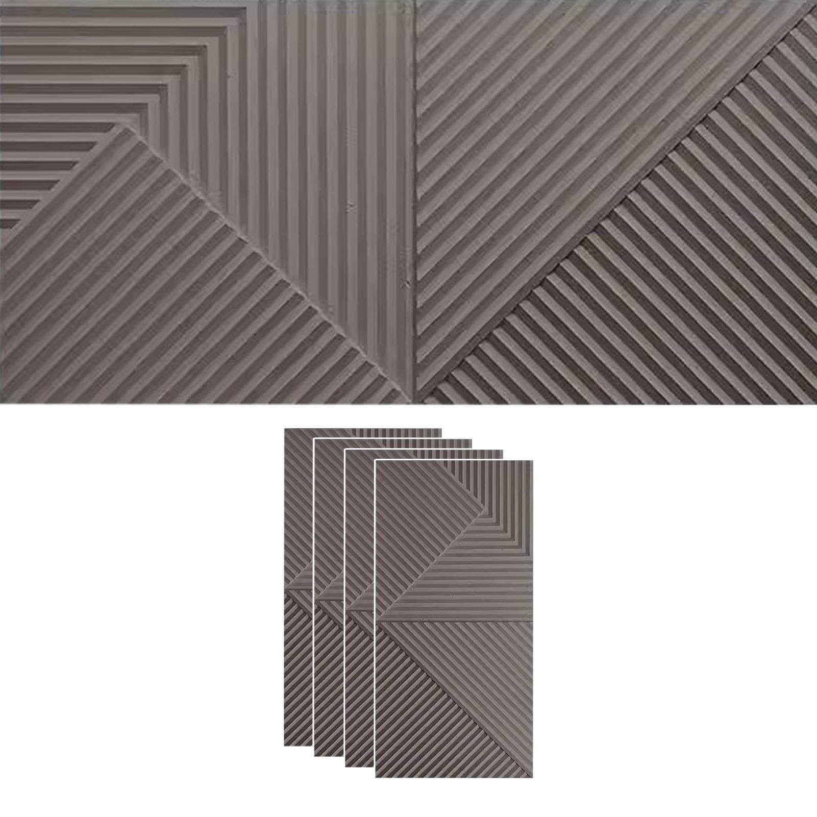 Panneaux muraux 3D effet ciment texturé de haute qualité pour hôtel et salon - 8