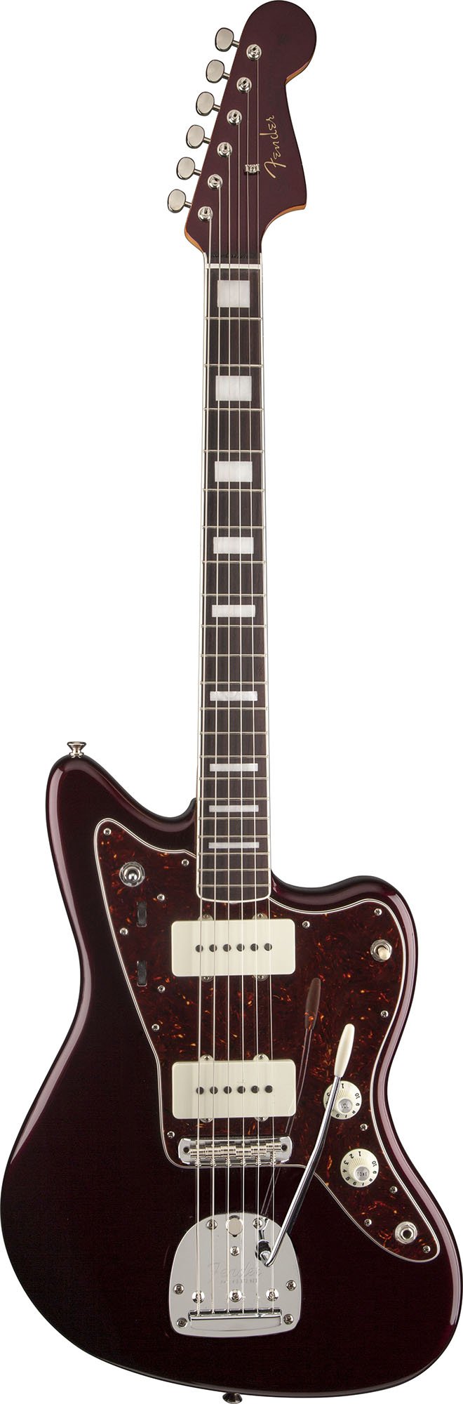 Troy Van Leeuwen Jazzmaster Oxblood Solid-Body Electric Guitar (0140070793)