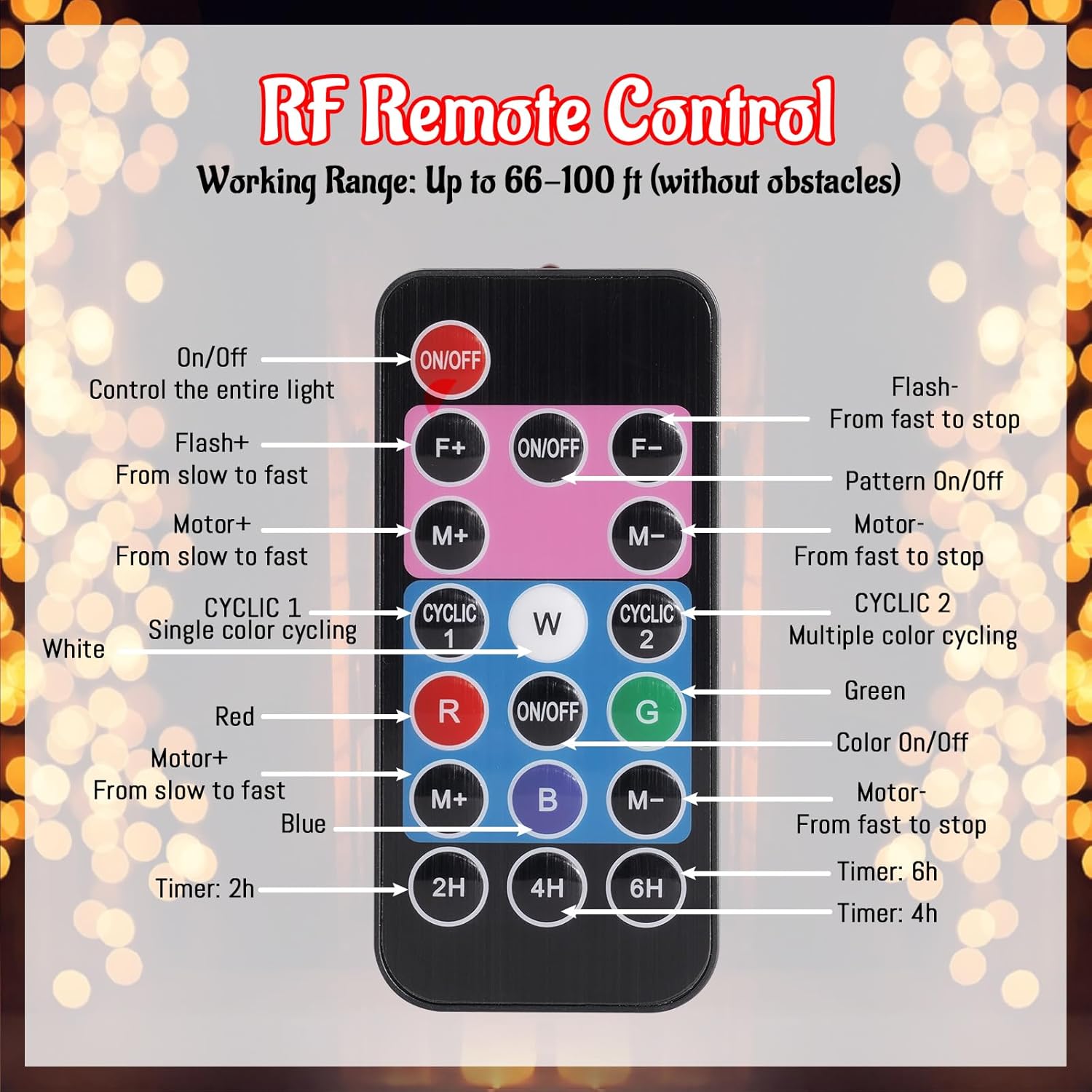 Halloween & Christmas Projector Lights Outdoor - 2-in-1 Waterproof Holiday Light Show with Remote, 15 Color Ocean Wave & 12 Themed Slides for Yard, House, Easter, Party Decor