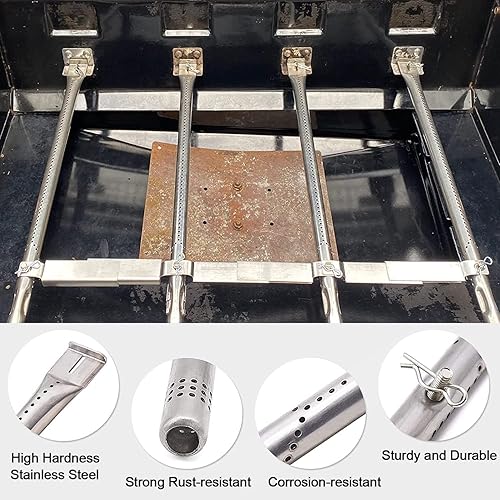 Miniatura 5 de Piezas de repuesto para parrilla Charbroil Advantage 3 Burner 463343015 463335115 463642116 Gas para parrilla, quemadores de tubería de acero
