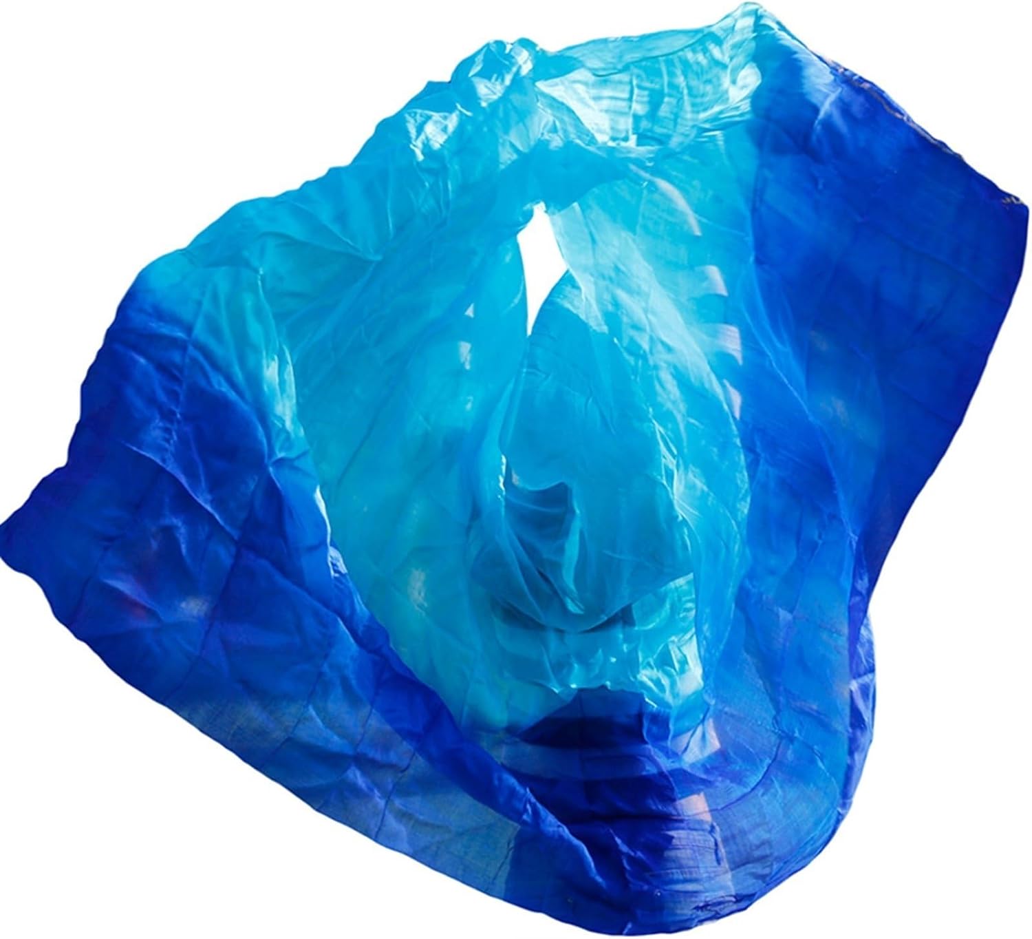 Jedwabna chusta do tańca brzucha Jedwabny szal do tańca brzucha wielokolorowy wiele rozmiarów K Real Silk Veils 300x114cm