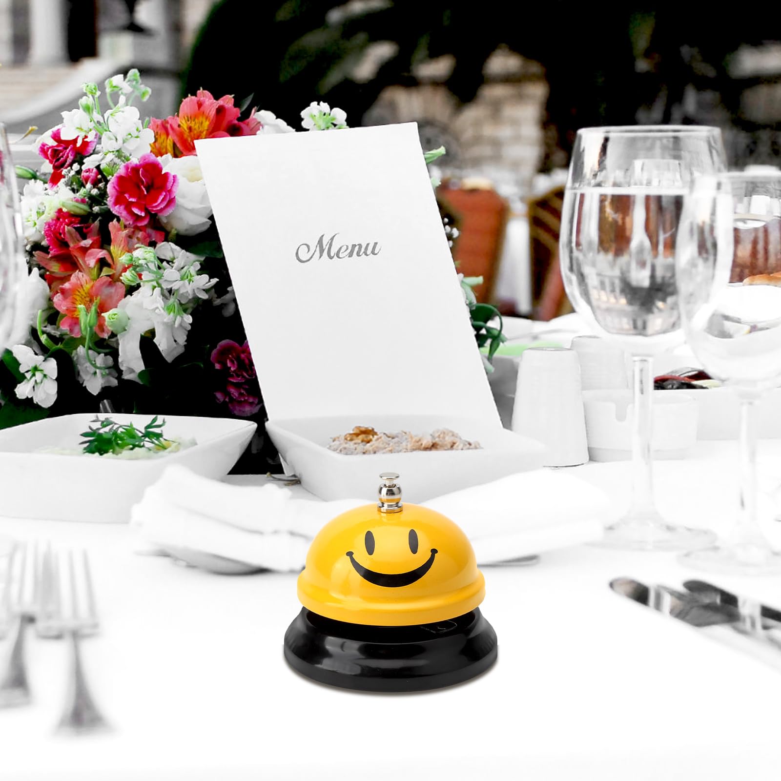 APOMOONS 2 pezzi campanella, campanello da tavolo, campanella a mano, campanello reception, campanellino, campanello per cani, Kleine Glocke Schule für Restaurant KüChe Hotel Barsservice Zoohandlung