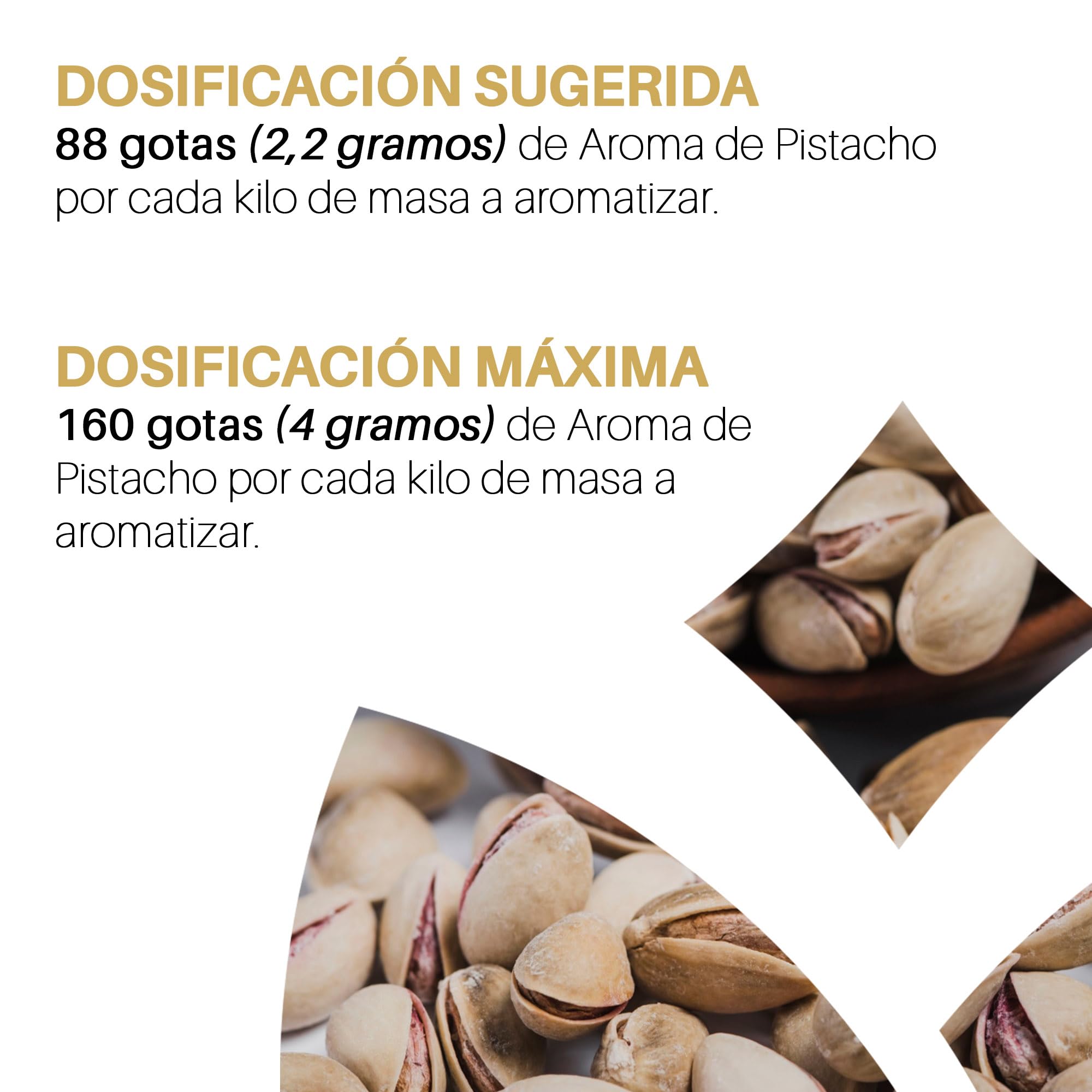 LUIZ AROMAS | Aroma Pistacho - Aroma Alimentario en Gotas para dulces de Hornear, Pasteles, Bizcochos y Tartas | Producto Vegano sin Calorías y sin Azucar | Producto 100% Italiano (50g)