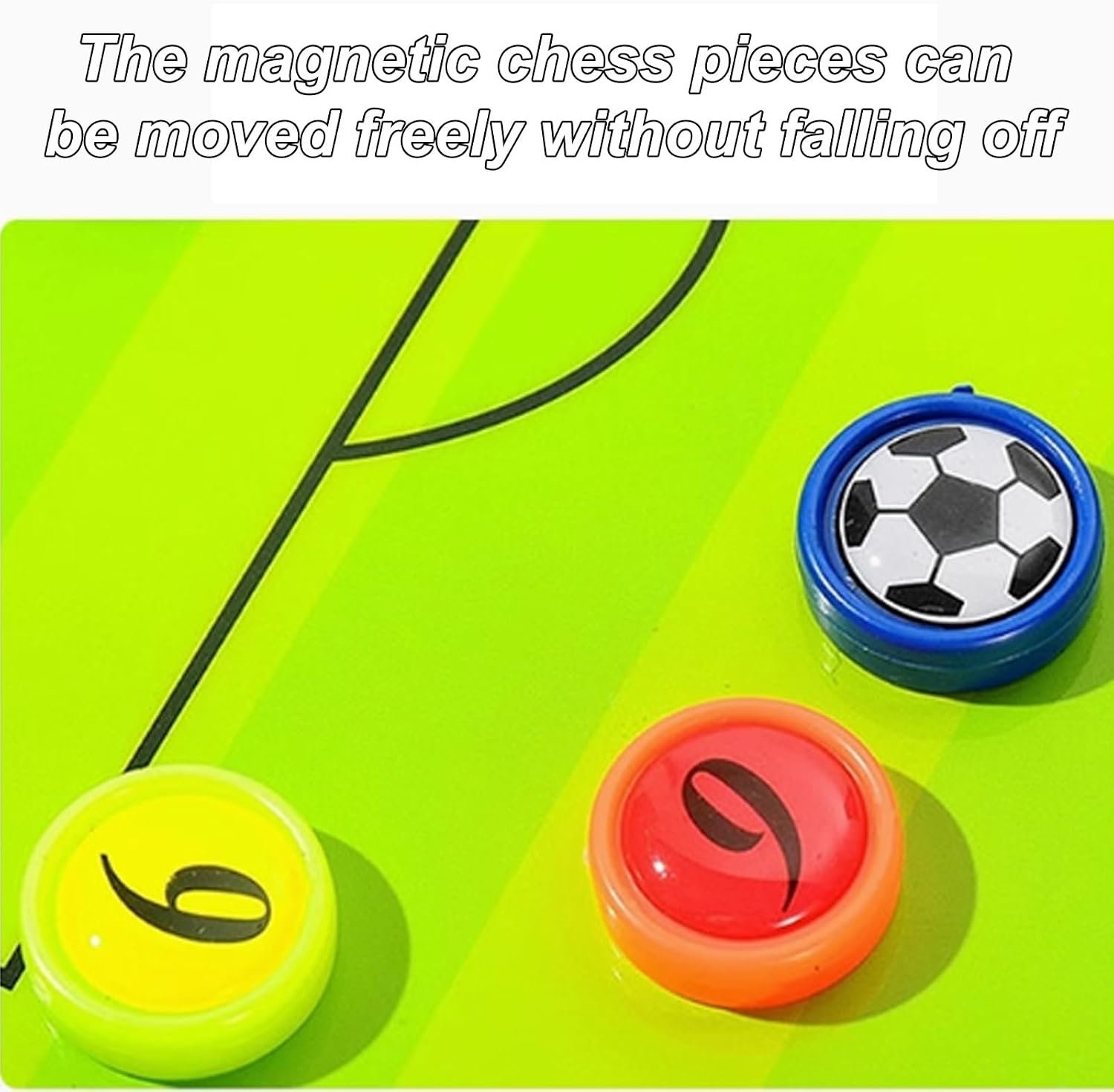 Magnetic Soccer Coaching Board, Soccer Clipboard for Coaches, Smooth Writing and Erasing, Foldable Design, Portable and Durable, for Training