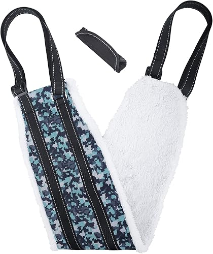 Miniatura 8 de VOOPET Arnés para perro, correas ajustables, mediano, negro, arnés de rehabilitación para perros pequeños, medianos y grandes, soporte para patas