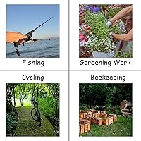 Vista 6 de Sombrero de red para la cabeza, apicultor de apicultura, velo, sombrero de malla de caza, gorra de malla, capó, atrapador, disfraz de Halloween