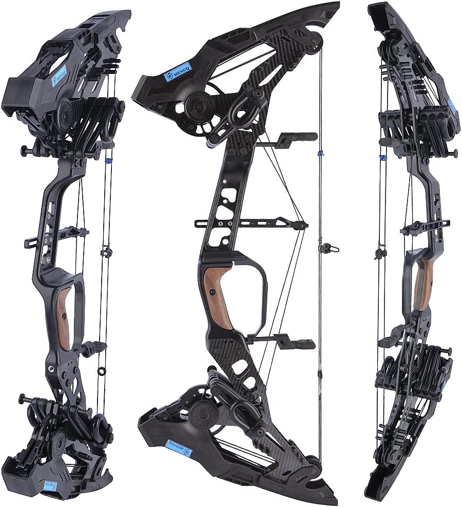 ZSHJGJR Archery Compound Bow Dual-use for Arrows and Steel Ball Hunting Catapult Bows 21.5-60lbs Adjustable Right Hand for Outdoor Hunting Fishing