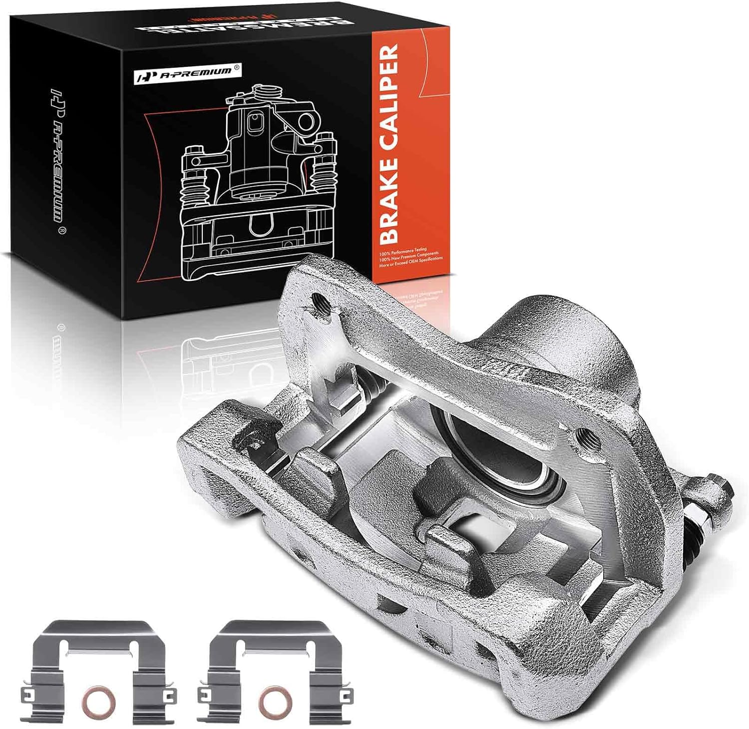 A-Premium Disc Brake Caliper Assembly with Bracket Compatible with Select Hyundai & Kia Models - Tucson 2016-2021, Sportage 2017-2020, 1.6L 2.0L 2.4L - Front Left Driver Side