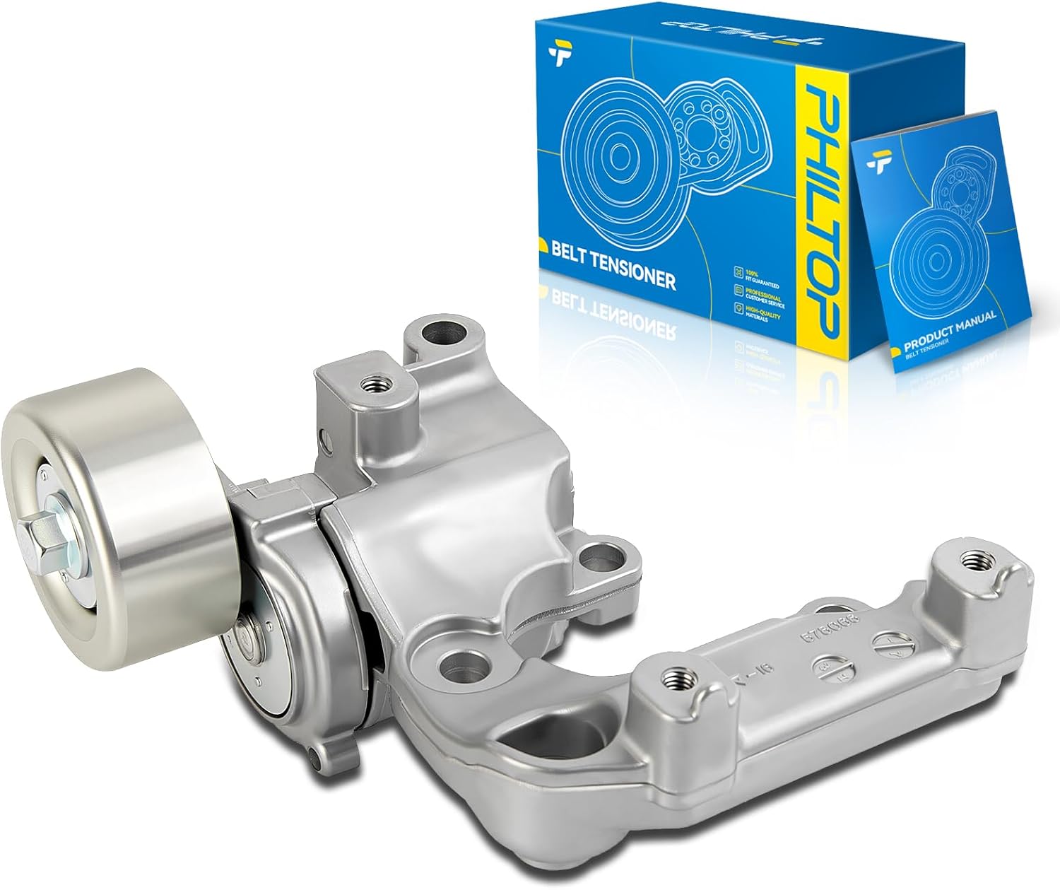 PHILTOP Belt Tensioner Assembly with Pulley for Toyota Lexus
