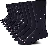 Tommy Hilfiger Men's Soft Cotton Blend Crew Socks 10-Pack - Comfortable, Breathable Casual Socks for Daily Wear
