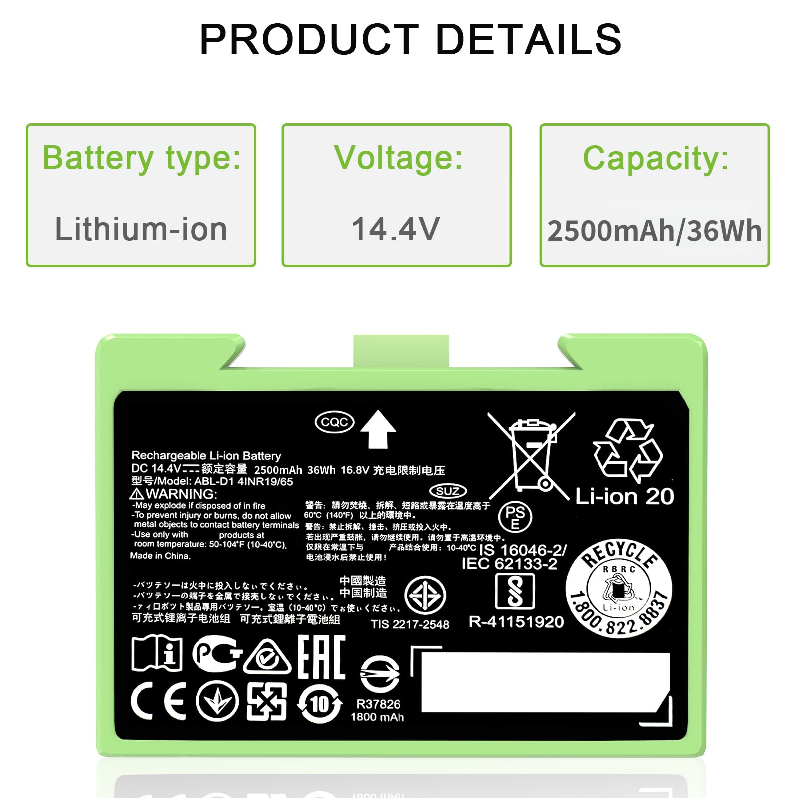 Amazon.co.jp: Dentsing ABL-D1 バッテリー iRobot ルンバ i7 i7+ j7