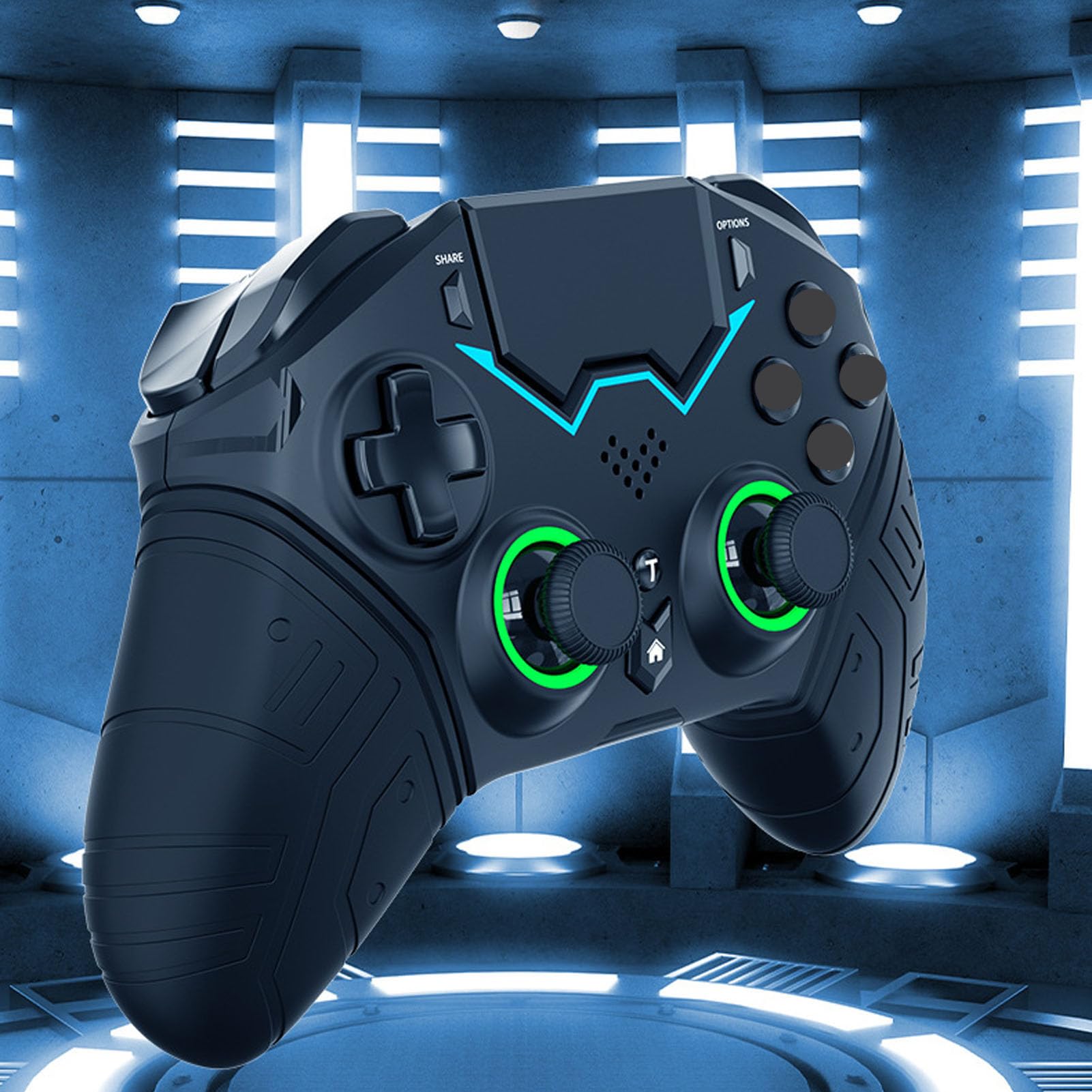 Xiuganpo Controller di Gioco Bluetooth con Impugnatura in Silicone Controller Wireless Somatosensoriale a Sei Assi per PC IOS 1200mAh