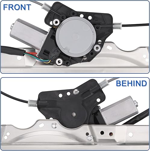 Miniatura 10 de 748-525 Elevalunas eléctrico delantero derecho del lado del pasajero con motor6 pines compatible con Nissan Pathfinder Armada 2004Armada 05-13Titan