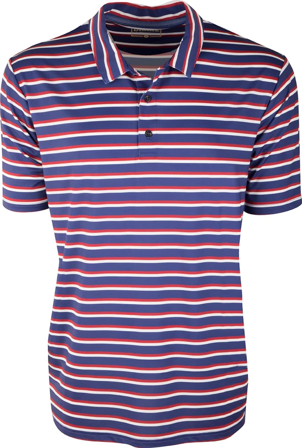 Drake Waterfowl Performance Stretch Striped Polo Sky Blue w/White Stripes XLarge