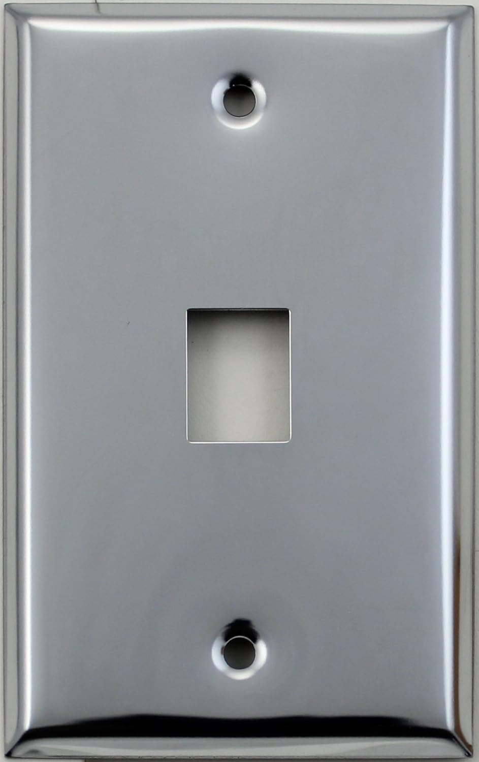 Polished Chrome Single 1 Gang CAT5 Wall Cover Plate