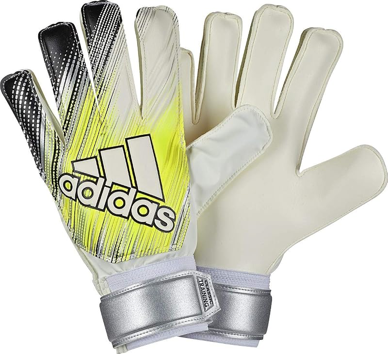 adidas Classic Training Goalkeeper Gloves White-Yellow-Black (7)