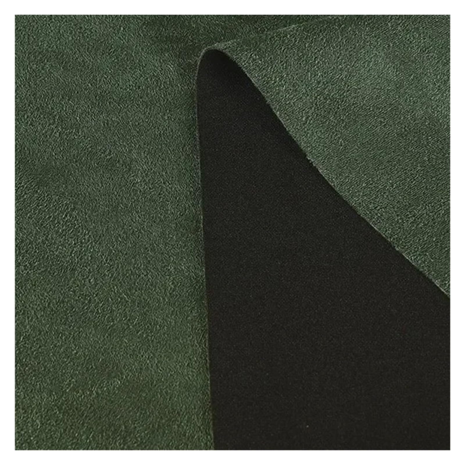 FIgpmwld Faux Suede Fabric, Elastic Suede Fabric for Sewing, Green, 100x150cm, per Meter(Dai Green)