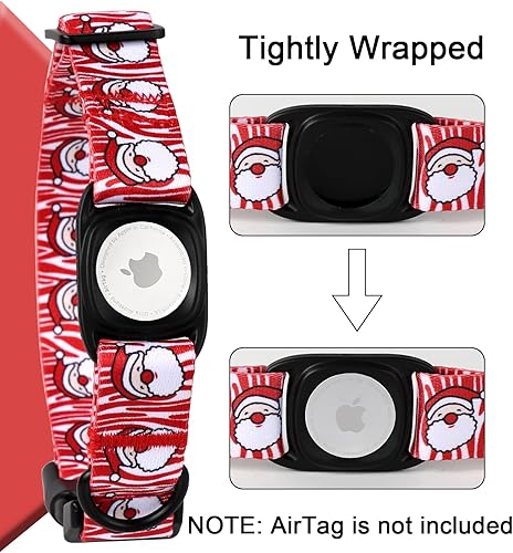 Miniatura 7 de MR.CHUBBYFACE Airtag - Collar de perro para el 4 de julio con soporte para Airtag de Apple para perros pequeños, medianos y grandes