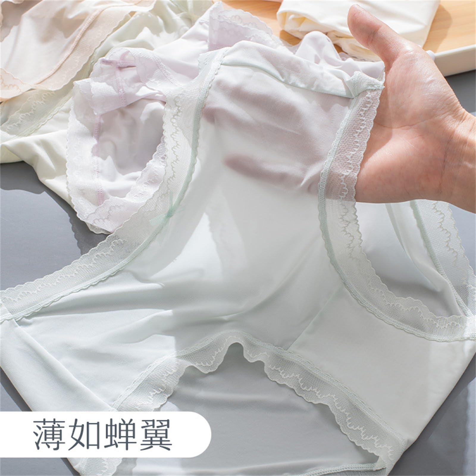 Bragas Mujer Ropa Interior De Seda De Seda De 4 Paquetes para Mujeres De Mulberry Mid-Wists-Seda De Seda para Chicas De Chicas De Chicas De Color, Resúmenes De Secado Rápido