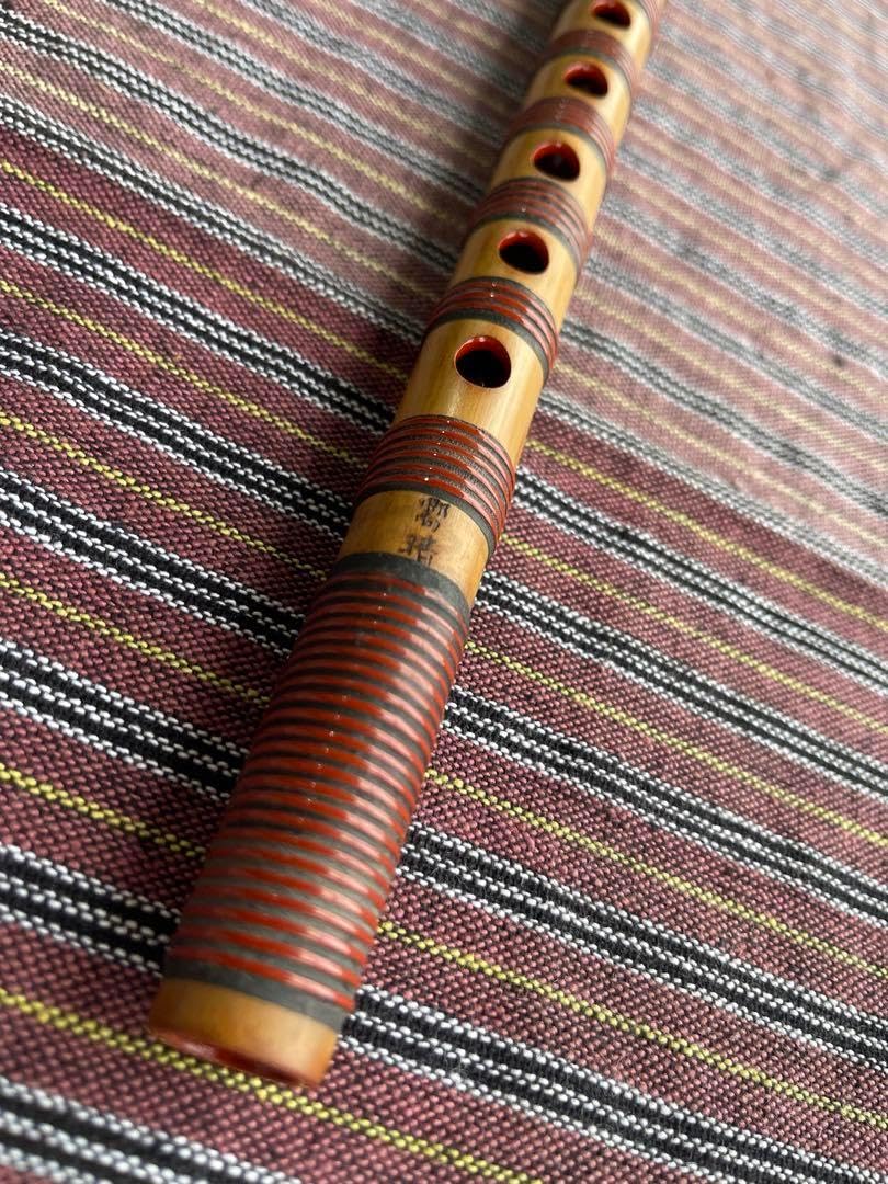 嚮晴管 篠笛 古典調 五本調子 朱総籐巻 嚮晴管